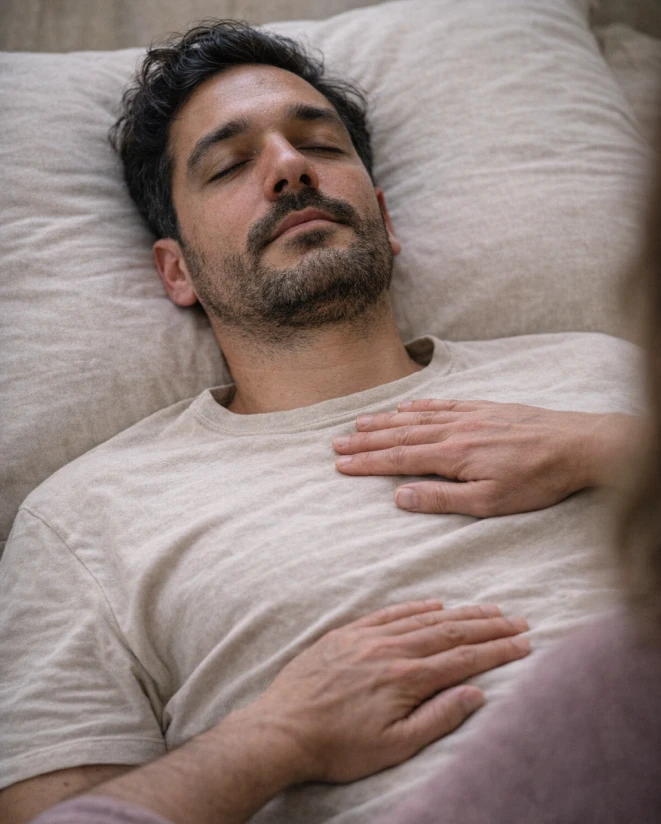 Regression hypnotherapy session